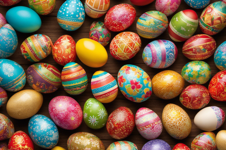 An image showcasing a colorful Easter basket filled with educational "Find and Match" Easter eggs