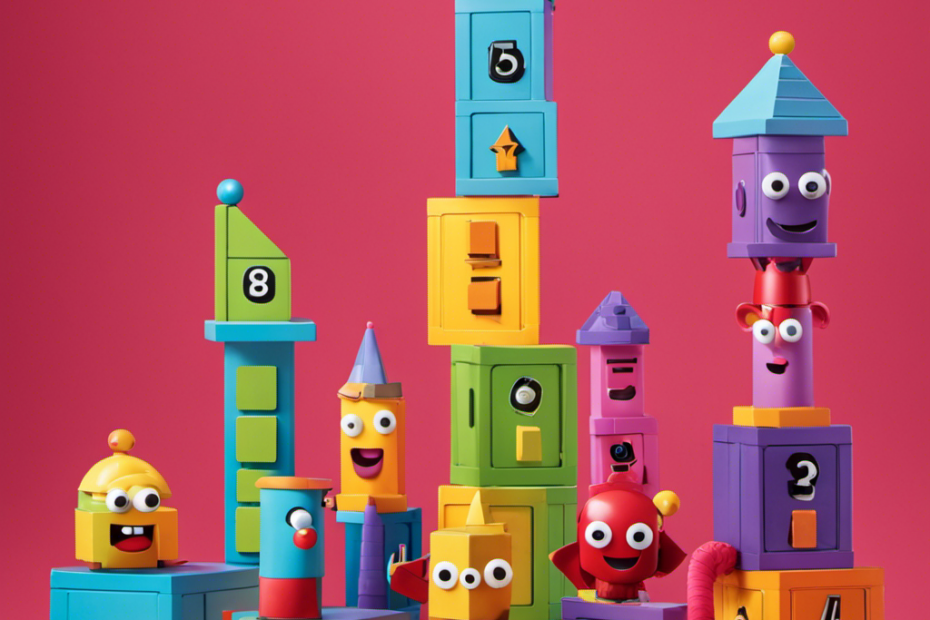 An image showcasing children joyfully engaged with Numberblocks Friends Figures, exploring vibrant play spaces, building towers, and solving puzzles together, fostering a love for numbers and learning