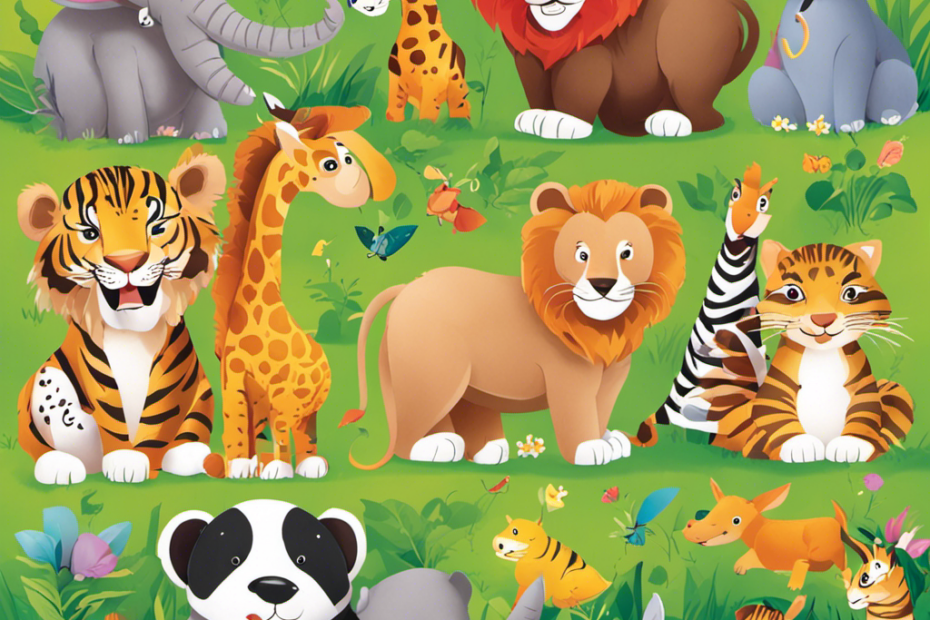 An image featuring a group of preschoolers giggling with delight as they flip through vibrant flipbooks filled with captivating illustrations of animals, shapes, and numbers, fostering both education and entertainment
