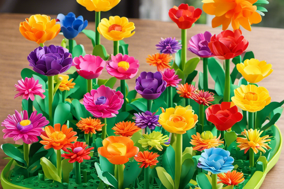 the vibrant world of YEEBAY Flower Garden Building Toys: Unleash your imagination as colorful petals and stems intertwine, forming intricate structures