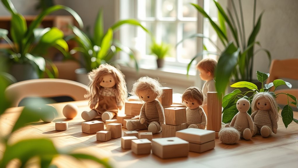 encourages imagination and problem solving