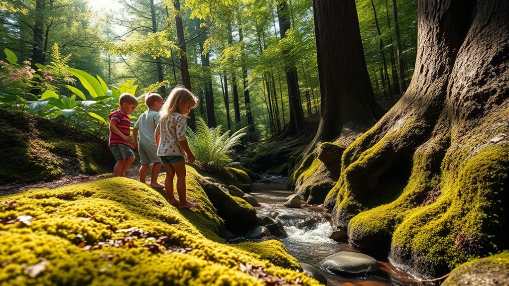 engage senses in nature