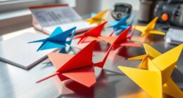 calculating paper helicopter descent