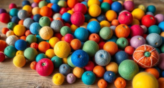 felt ball counting activities