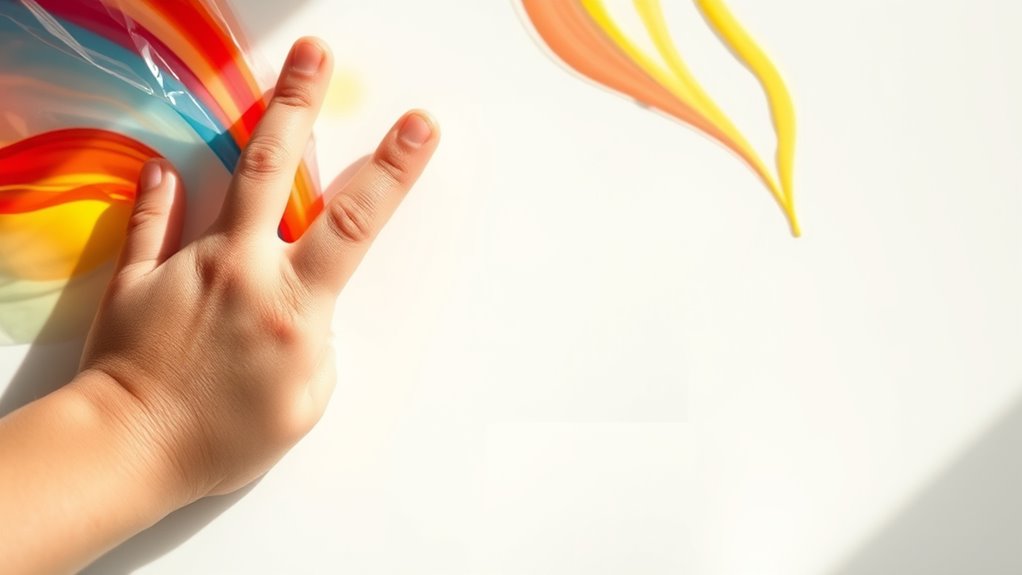 gel bag finger painting