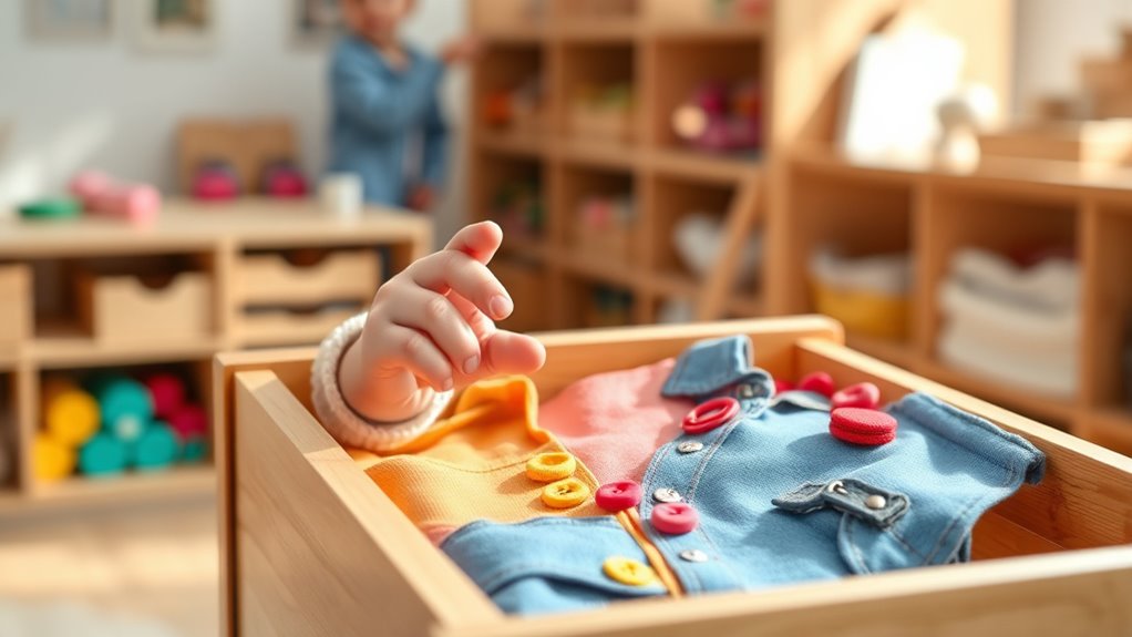 guide child through dressing