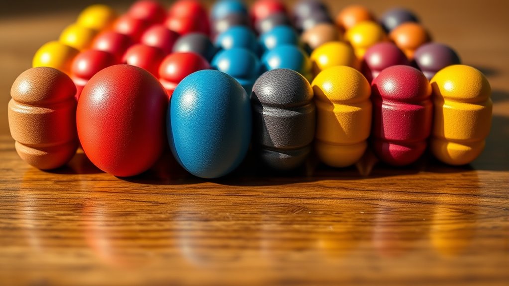 knobbed cylinders visual sequencing