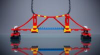 lego bridge earthquake testing