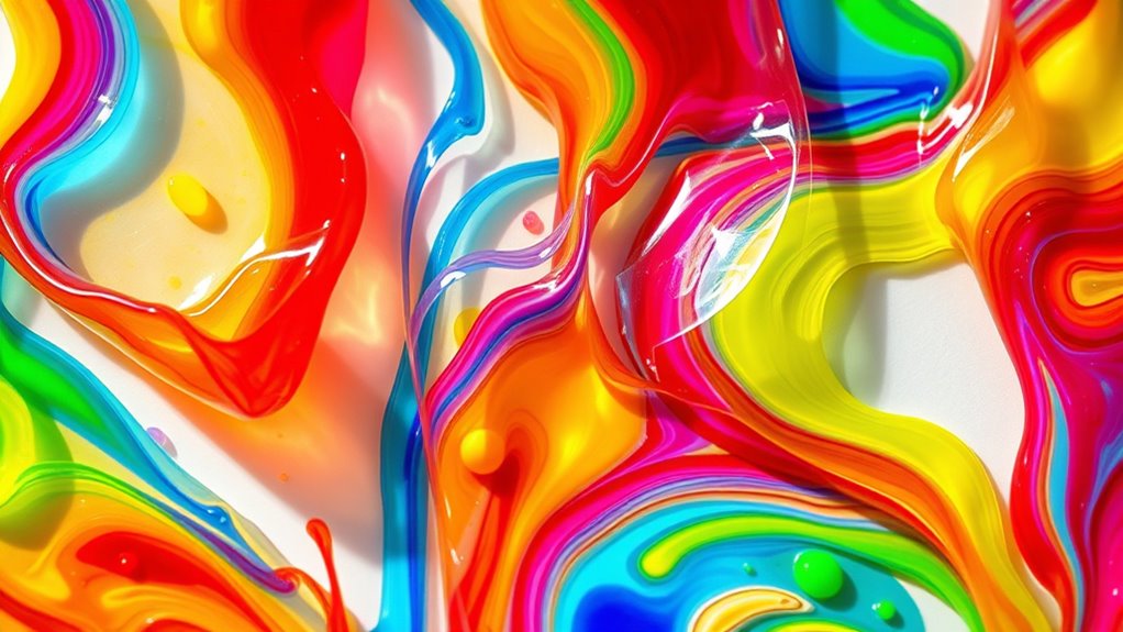 mess free gel finger painting