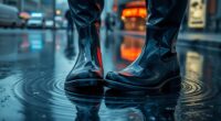 rain puddles waterproof boots