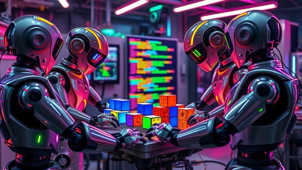 robots tell colorful stories