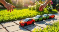 sun powered backyard toy cars