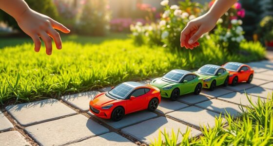 sun powered backyard toy cars