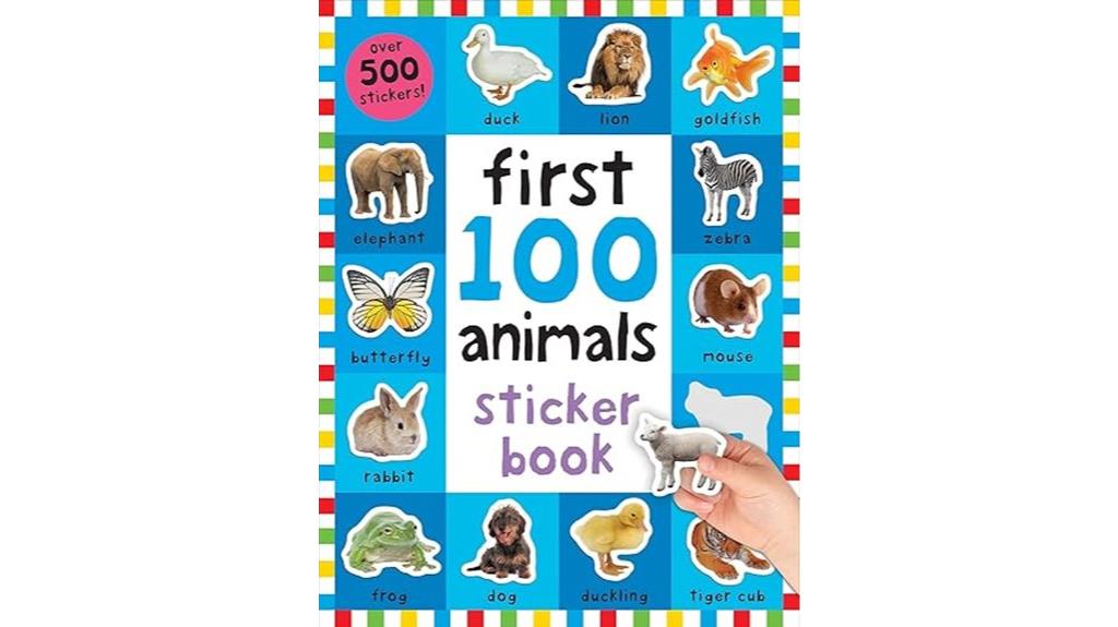 animal sticker book