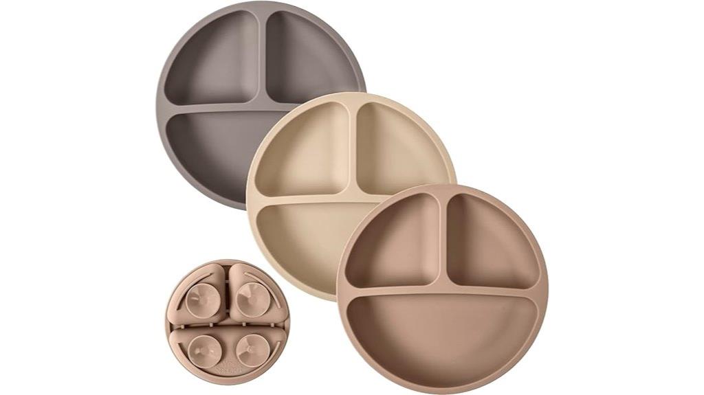 baby silicone suction plates