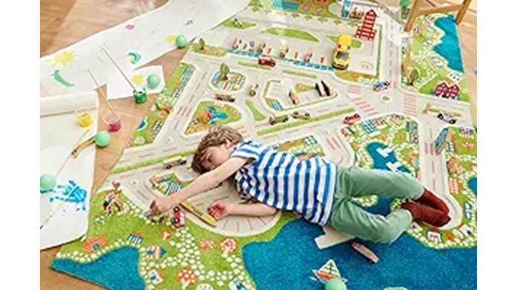 colorful 3d kids play mat