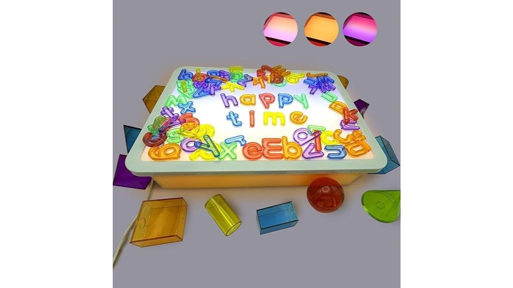 colorful educational light toys