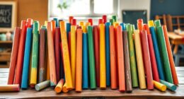 colorful giant chalk sets