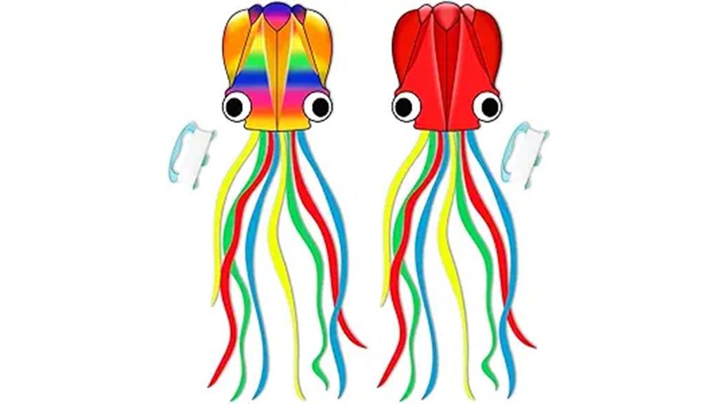 colorful large octopus kites