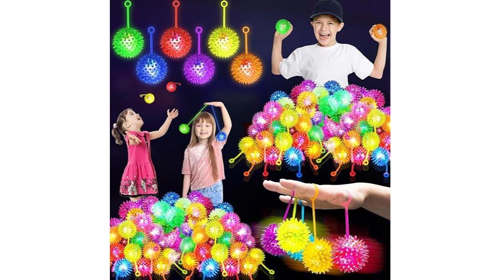colorful led squeaky toys