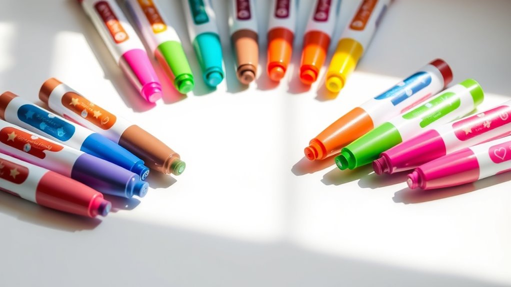 colorful scented marker selection
