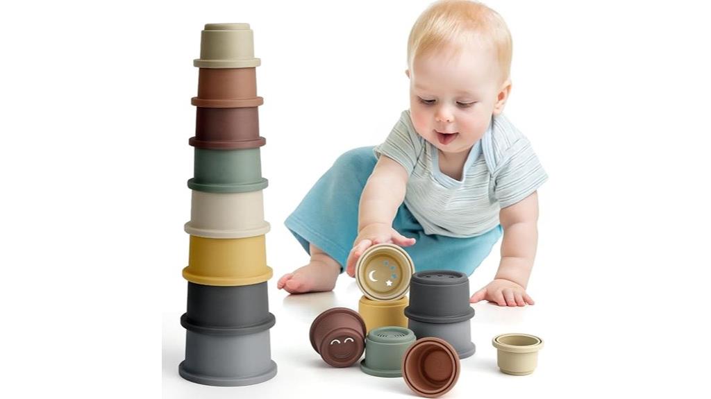 colorful stacking cup toy