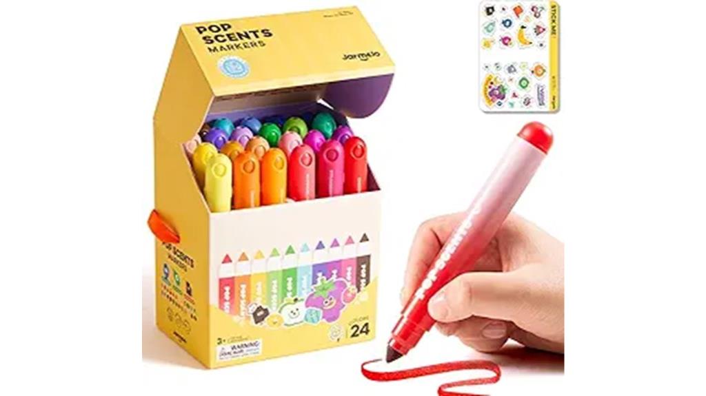 colorful washable marker set