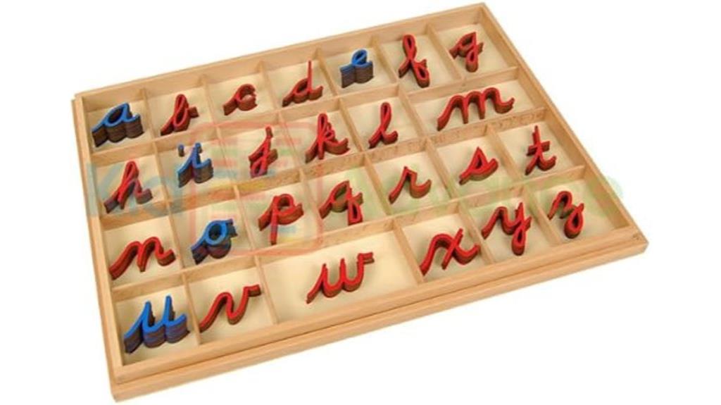 cursive alphabet movable set