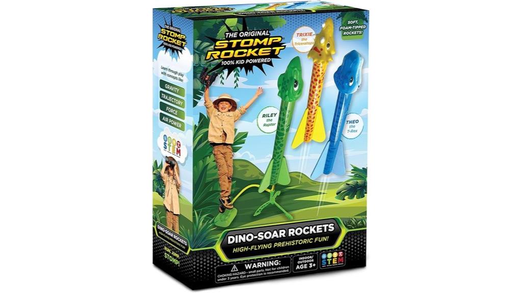 dinosaur themed kids rocket launcher