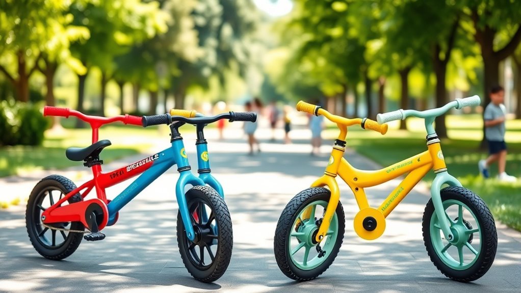 easy low step balance bikes
