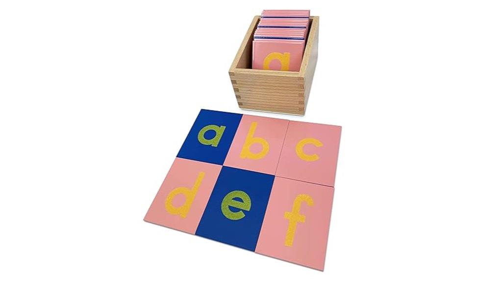 educational alphabet sandpaper set