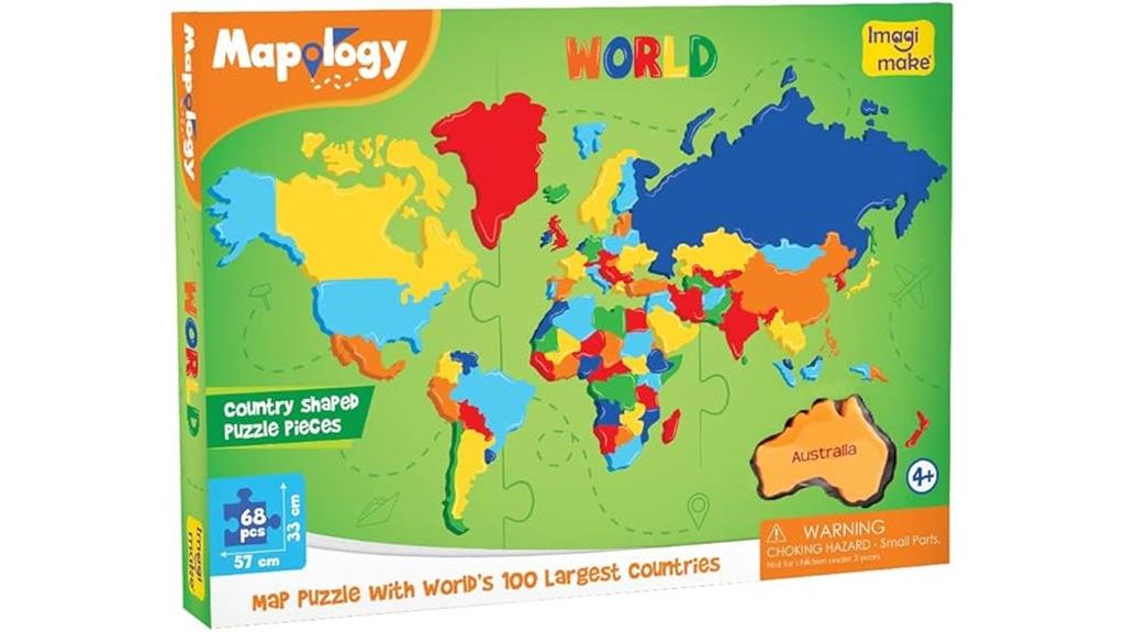 educational kids world puzzle
