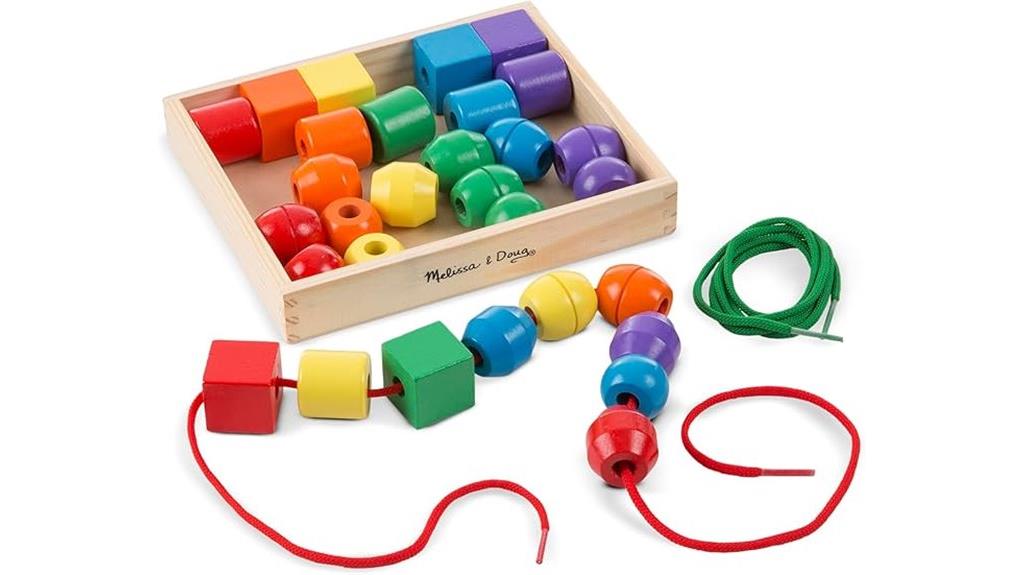 educational lacing bead set