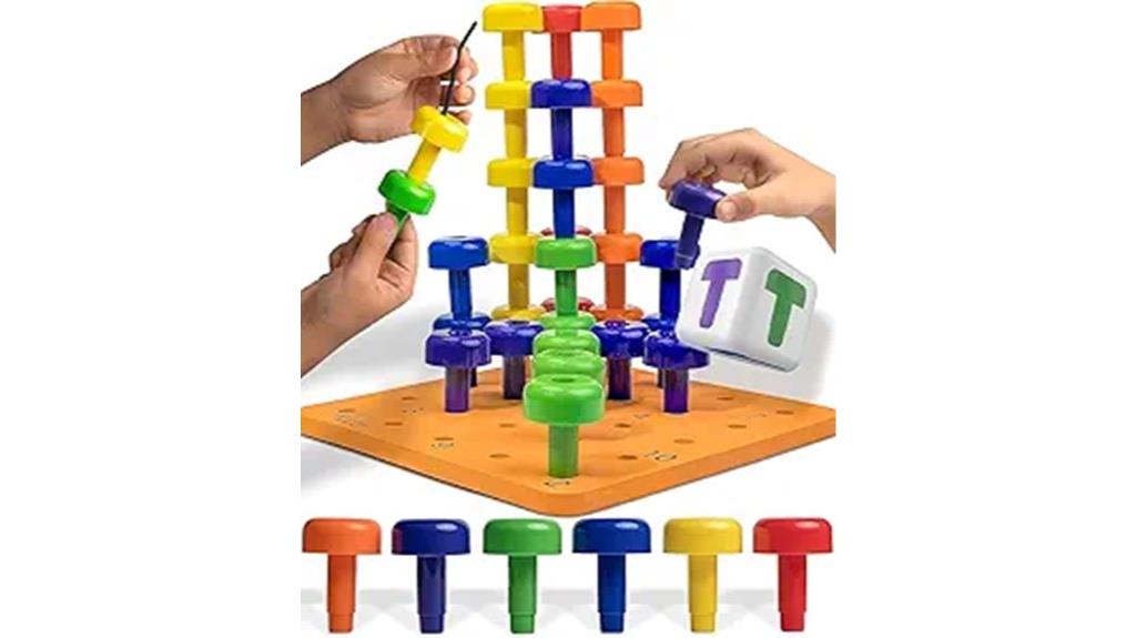 educational pegboard toy set
