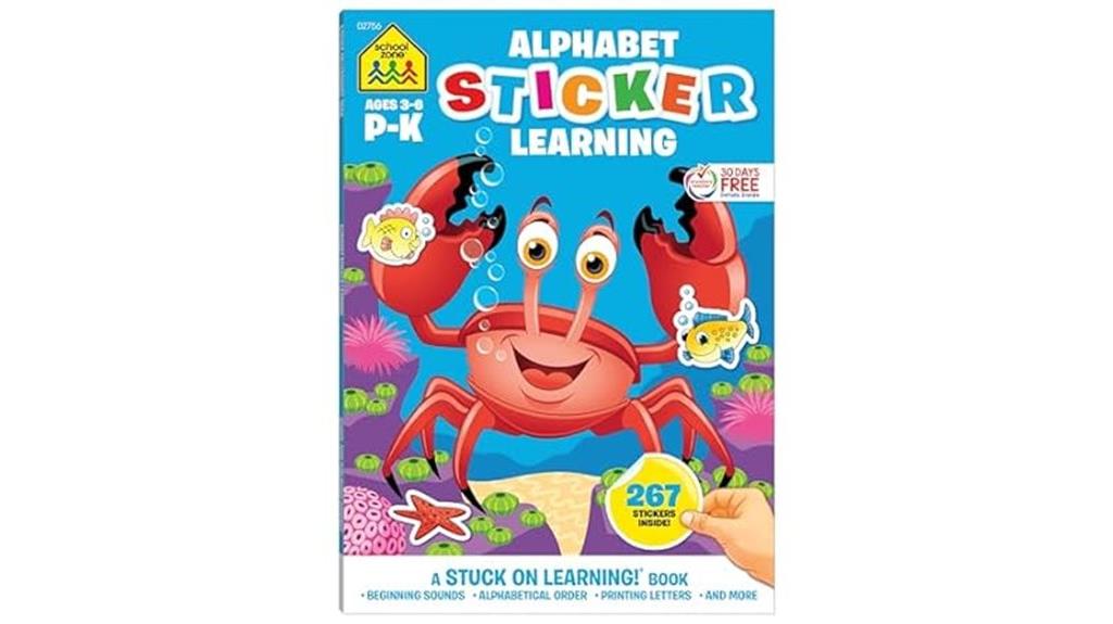 educational sticker workbook