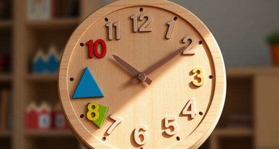 educational wooden clock toys