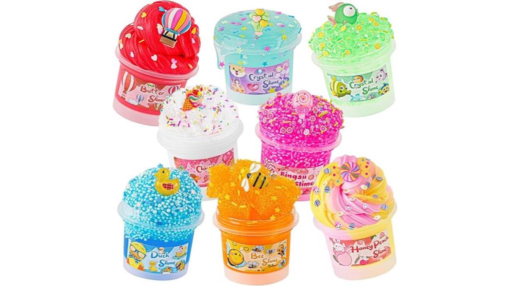 eight textured slime pack