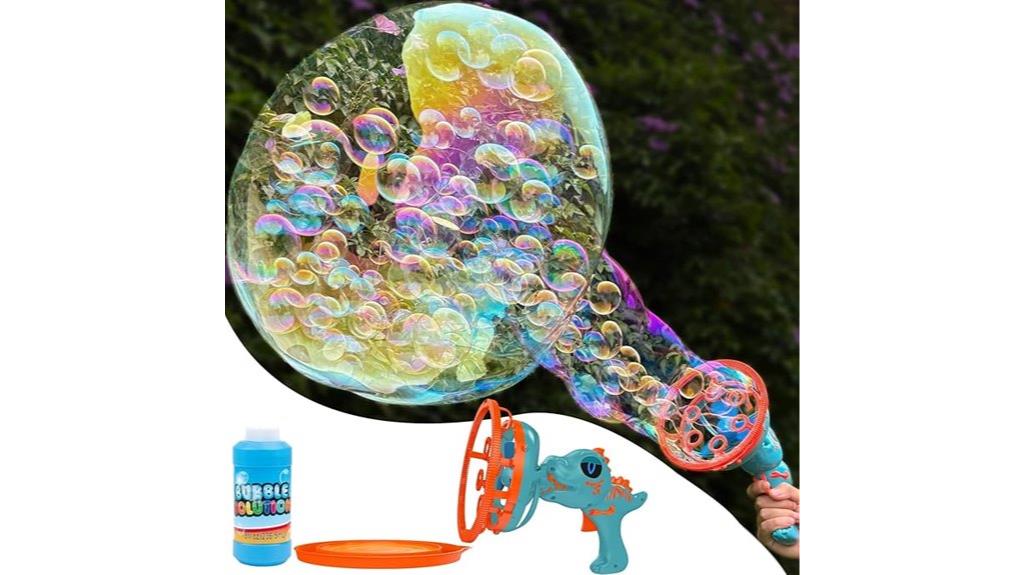 electric dinosaur bubble gun