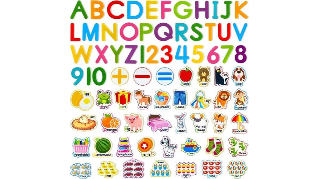 felt letters and numbers