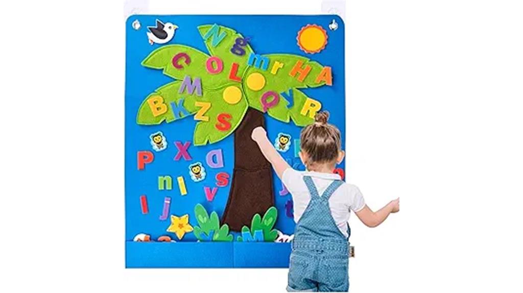 felt tree alphabet set