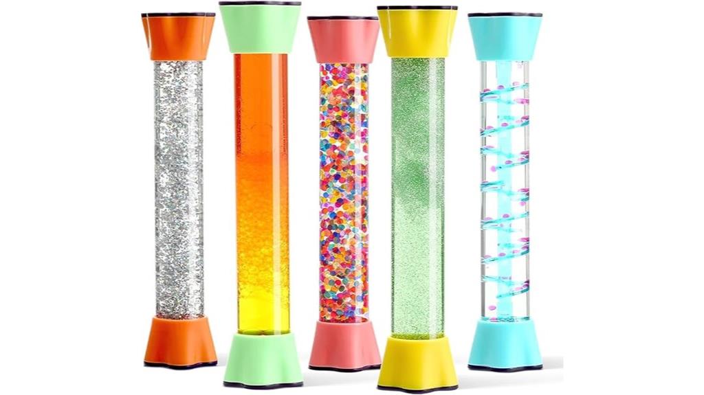 five pack liquid bubble toys