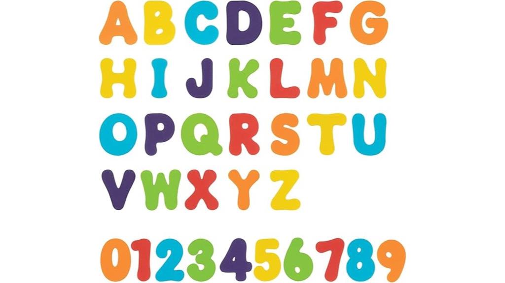 foam bath letters numbers