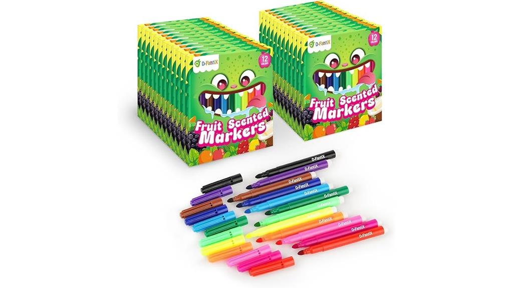 fruit scented washable marker set