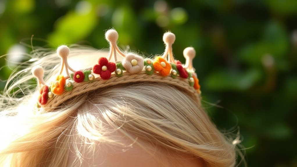 handmade waldorf crown collection