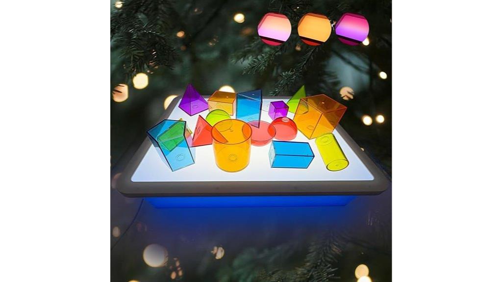 illuminated educational light table