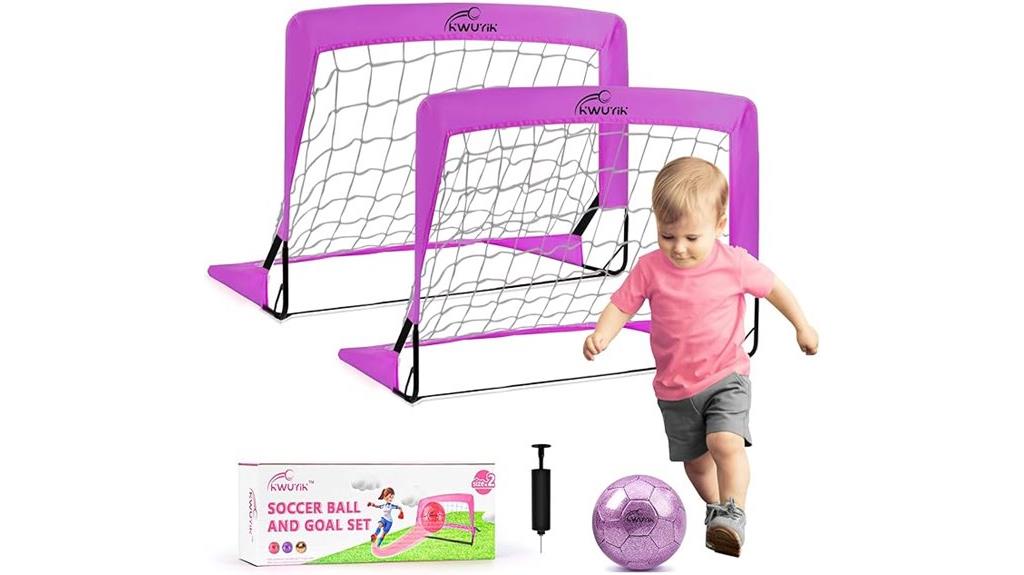 indoor soccer goals set