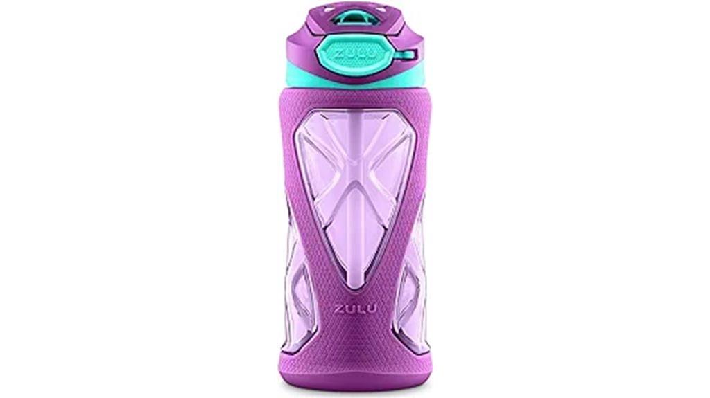 kids 16oz silicone water bottle