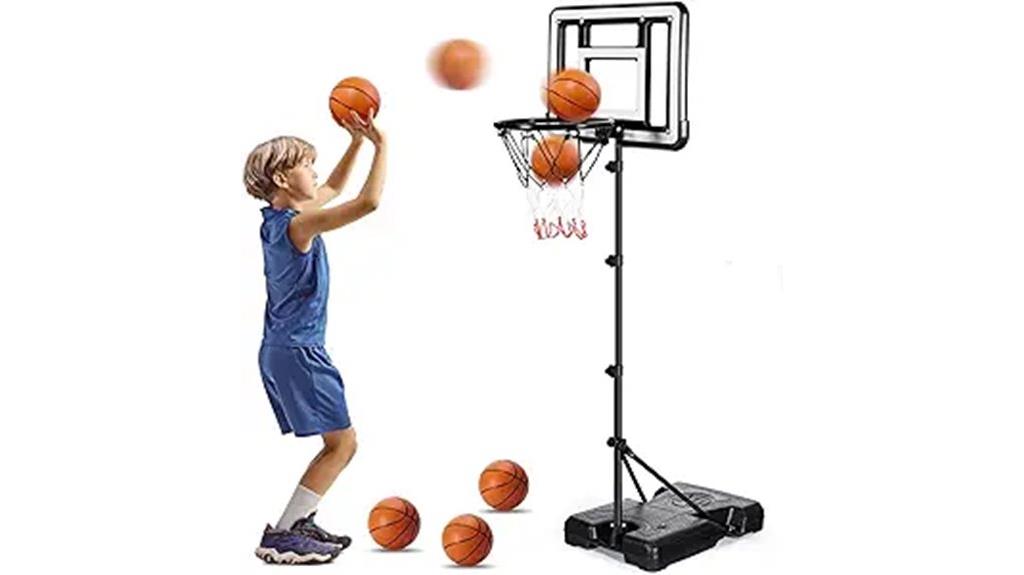 kids adjustable basketball hoop