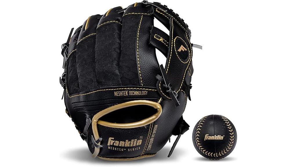 kids baseball glove set