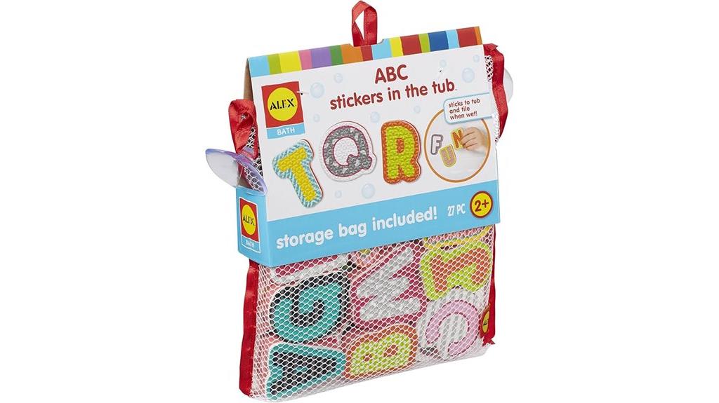 kids bath stickers activity